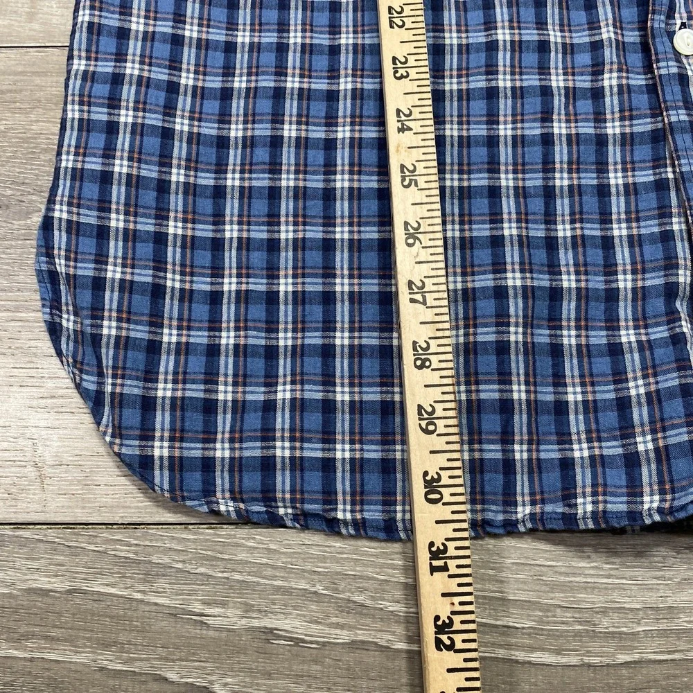 Polo Ralph Lauren Shirt Mens Large Blue‎ Plaid Button Down Long Sleeve Casual